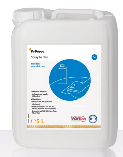Dr. Deppe Spray In QF Flächendesinfektion - 5 Liter Kanister
