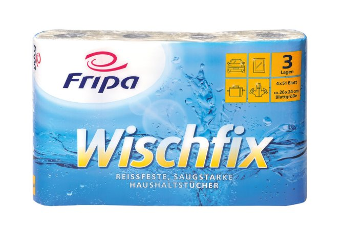 Fripa Wischfix Küchenrolle 4.0 - 4 Rollen