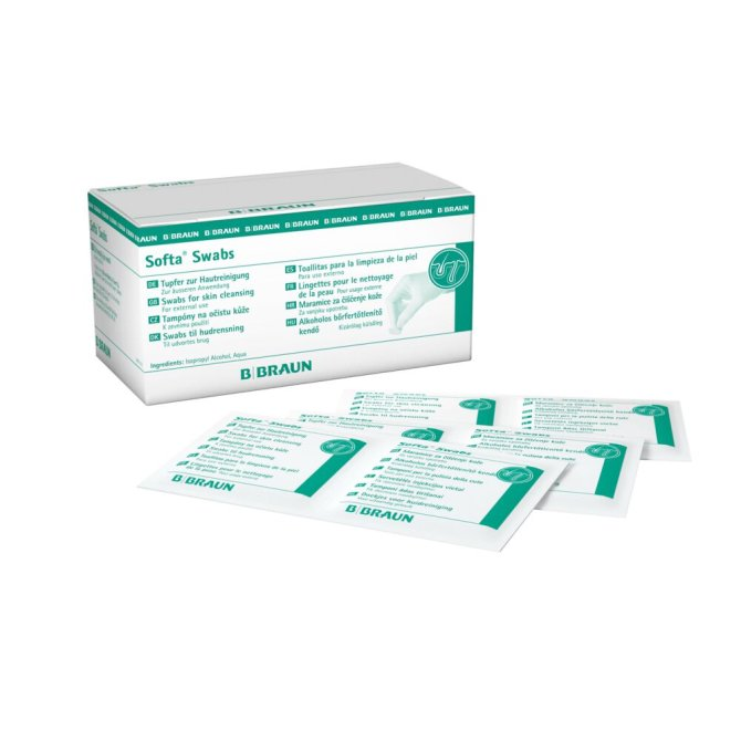 B.Braun Softa Swabs Alkoholtupfer - 65 x 30 mm - 100 Stück