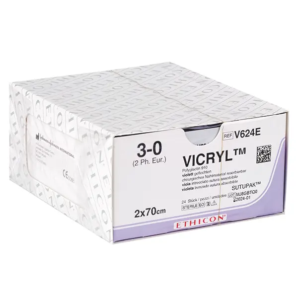 Vicryl violett - 7/0 - metric 0.5 - 45cm - GS-9