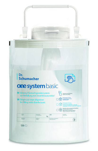 Dr. Schumacher One System Basic Einweg-Vliestuch-Spendersystem - 4 Pack  á  120 Stück 