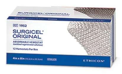 Ethicon SURGICEL™ Original resorbierbares Hämostyptikum 5,0 x 7,5 cm - 10 Stück