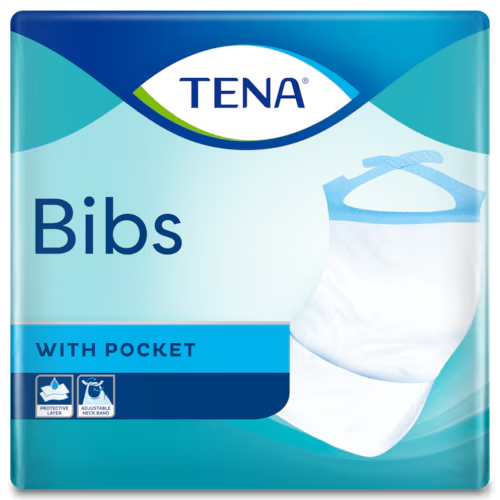 TENA Bibs | Einmal-Schutzservietten für Erwachsene - 37 x 66 cm - 150 Stück