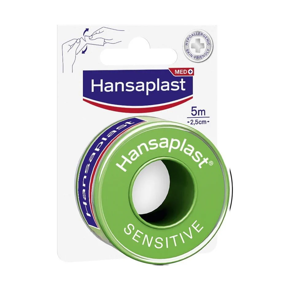 Beiersdorf Hansaplast® Fixierpflaster Sensitive 1,25 cm x 5 m - 10 Rollen