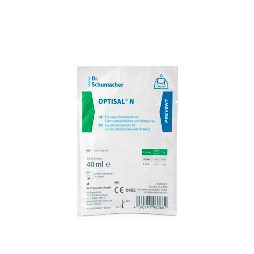 Dr. Schumacher OPTISAL® N Flüssigkonzentrat zur Flächendesinfektion und Reinigung 40 ml Beutel (200 Stück)