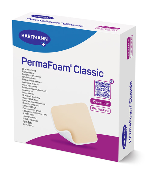 Hartmann Schaumverband PermaFoam™ Classic 15 x 15 cm, Border - 10 Stück
