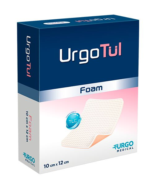 UrgoTül Foam Heel Schaumstoffwundauflage - 12 x 19 cm - 5 Stück