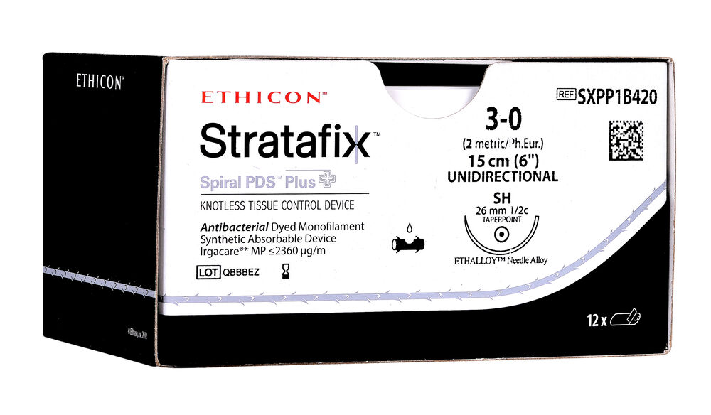 Ethicon STRATAFIX™ Spiral PDS™ Plus - RB1, 3-0, 15 cm - 12 Stück 