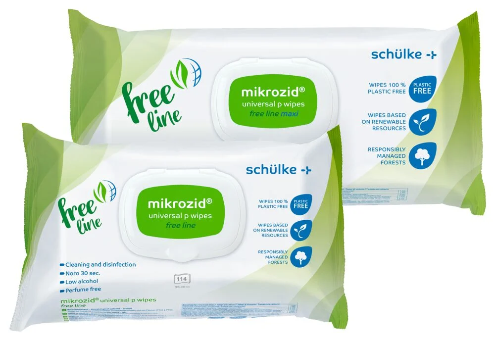 schülke mikrozid® universal p wipes free line Desinfektionstücher Maxi - 90 Stück