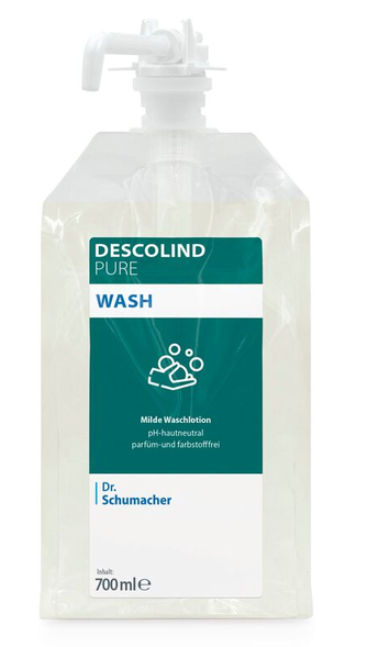 Dr. Schumacher DESCOLIND PURE WASH Waschlotion 700 ml, Vacu-Bag® mit kurzer Pumpe