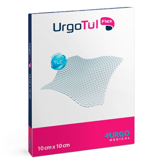UrgoTül Flex Gazewundauflage 10 x 10 cm, 10 Stück