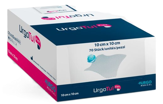 UrgoTül Flex Gazewundauflage 10 x 10 cm, 70 Stück