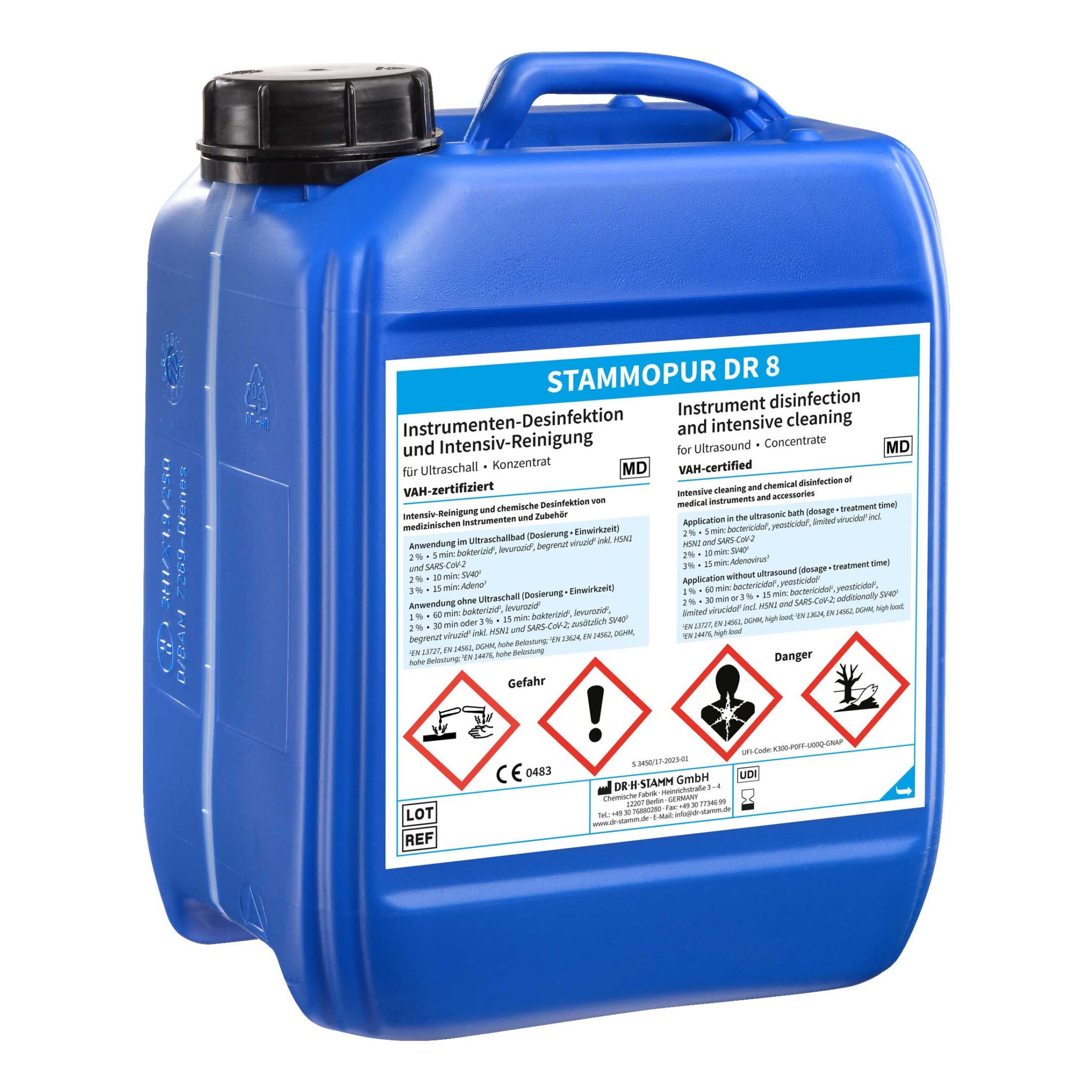 STAMMOPUR DR 8 Instrumentendesinfektion - 5 Liter Kanister