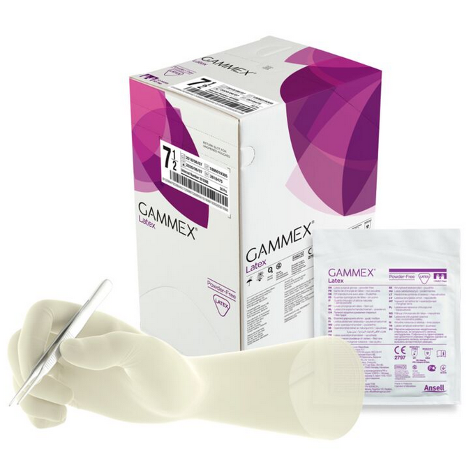 Ansell GAMMEX® Latex OP-Handschuhe Gr. 6 - 50 Paar