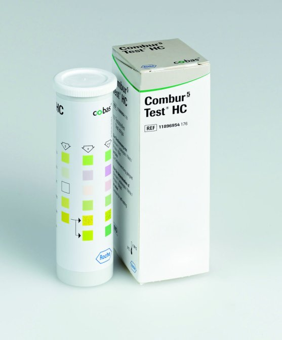 Combur-Test® Urinteststreifen von Roche Combur-5-Test® HC, 10 Stück