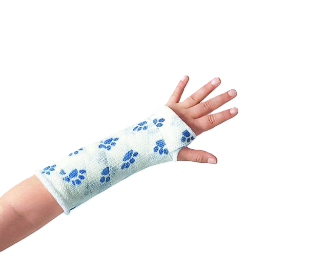 essity Stützverband Delta-Cast® Prints 7,5 cm x 3,6 m, Bärentatzen - 10 Stück