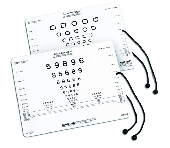 Trusetal Nahsehtest LEA Karte Symbole / Zahlen