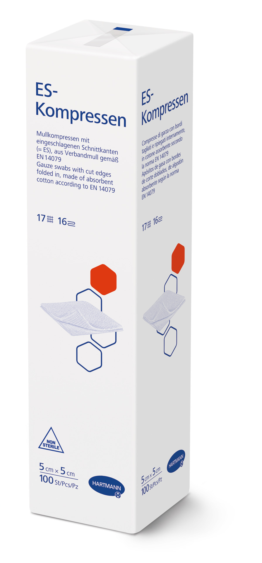 ES Kompressen, unsteril Hartmann - 5 x 5 cm - 100 Stück