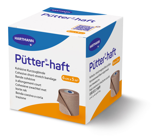 Pütter-Haft Binde Hartmann - 6 cm x 5 m, 1 Stück