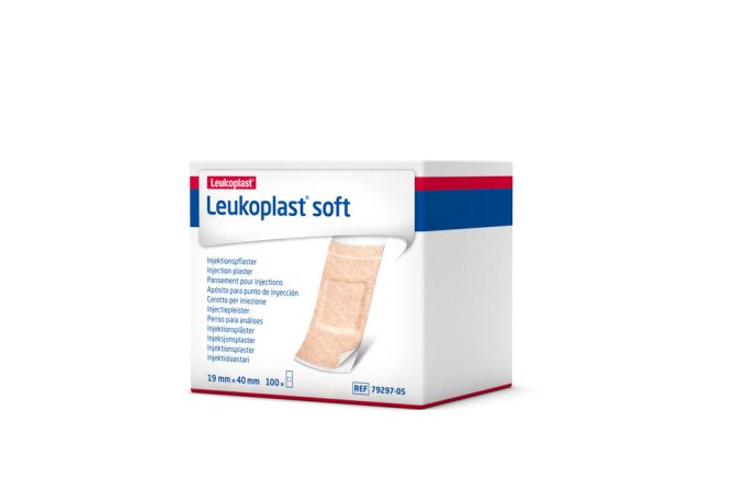 Leukoplast Soft Injektionspflaster, 1,9 x 4 cm,  100 Strips