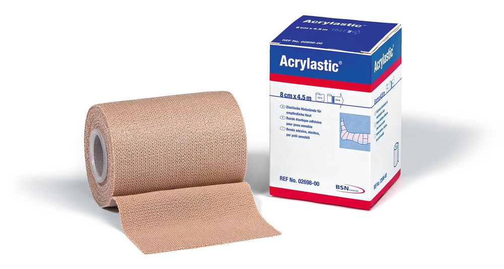 essity Klebebinde Acrylastic® - 8 cm x 2,5 m, 12 Stück