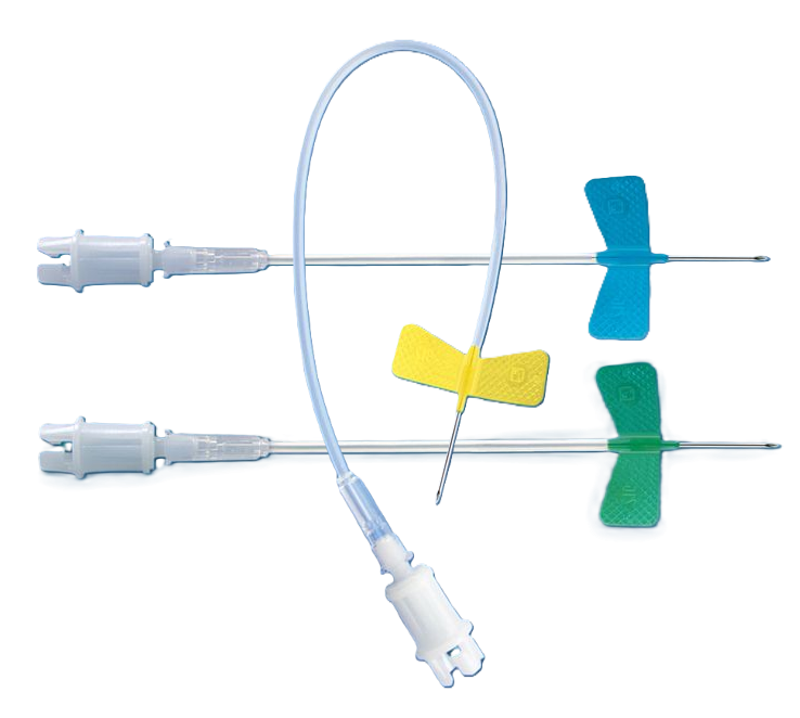 Sarstedt Multifly-Kanüle mit Multi-Adapter - grün 21 G x 3/4" - 19 mm x 0,8 mm - Mit langem Schlauch 200 mm