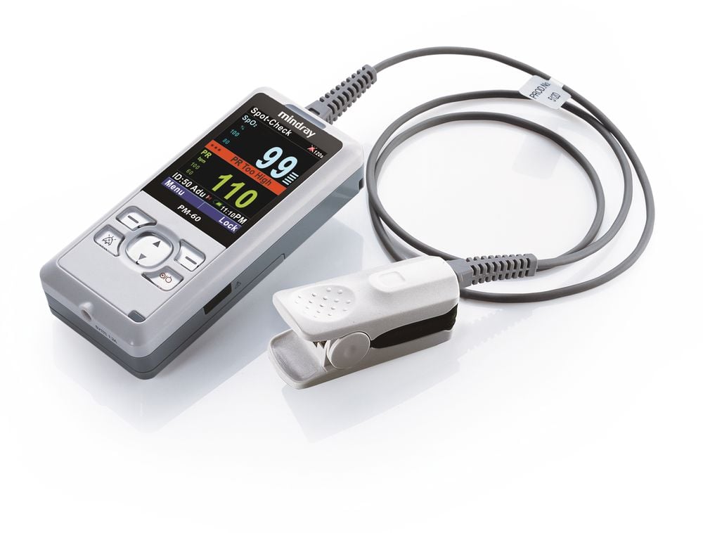 Mindray PM-60 Pulsoximeter inkl. SpO2-Sensor (für Erwachsene)
