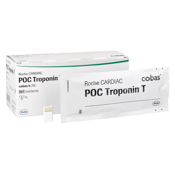 Cardiac Teste für Cobas H232 - Cardiac POC Troponin T-Test (für Typ HBM4) - 10 Teste