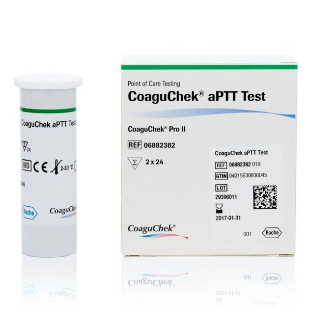 CoaguChek aPTT Teststreifen für CoaguChek® Pro II - 2 x 24 Stück