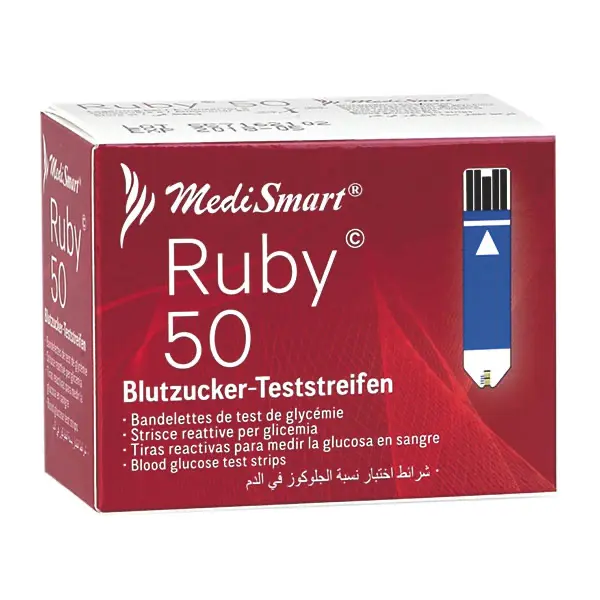 MediSmart Ruby Teststreifen - 50 Stück