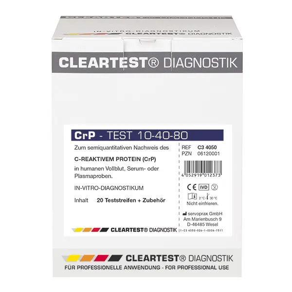 Cleartest CrP 10/40/80 Schnelltest - 20 Teste