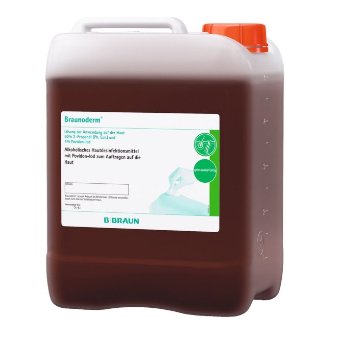 B.Braun Hautdesinfektion Braunoderm® gefärbt 5 Liter