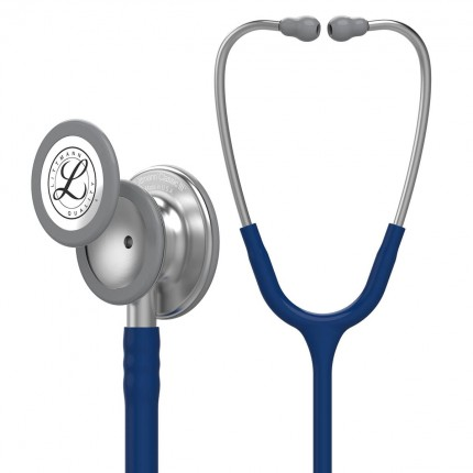 Original Littmann Classic III Stethoskop - Edelstahl - marineblau