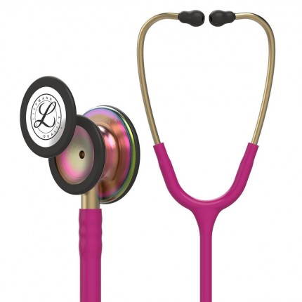 Original Littmann Classic III Stethoskop - Regenbogen Edition - himbeerrot