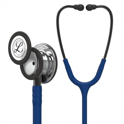 Original Littmann Classic III Stethoskop - Mirror Edition / hochglanzpoliert - marineblau