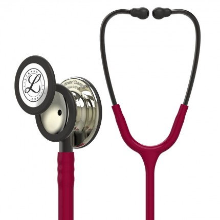 Original Littmann Classic III Stethoskop - Champagner Edition - burgund