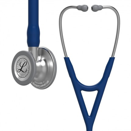 Original Littmann Cardiology IV Stethoskop - Edelstahl - marineblau