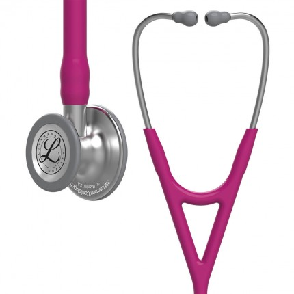 Original Littmann Cardiology IV Stethoskop - Edelstahl - himbeerrot