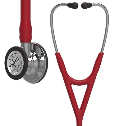 Original Littmann Cardiology IV Stethoskop - Hochglanzpoliert/Standard/Hochglanzpoliert - burgund