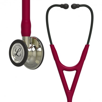 Original Littmann Cardiology IV Stethoskop - Black Champagne Edition - burgund