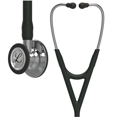 Original Littmann Cardiology IV Stethoskop - Hochglanzpoliert/Standard/Hochglanzpoliert - schwarz