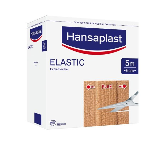 Beiersdorf Hansaplast® ELASTIC Meterware, 6 cm x 5 m, 1 Stück