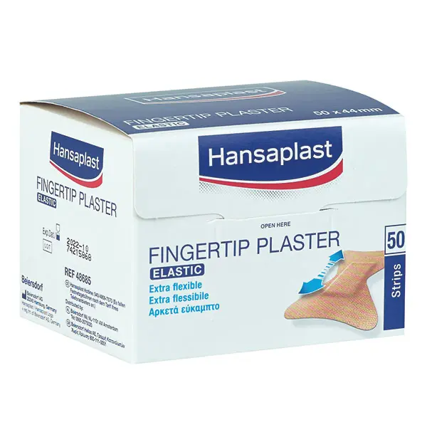 Beiersdorf Hansaplast® ELASTIC Fingerkuppenpflaster, 5 x 4,4 cm, 50 Stück