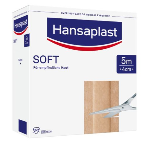 Beiersdorf Hansaplast® SOFT Meterware, 4 cm x 5 m, 1 Stück