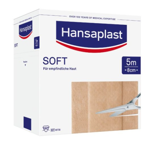 Beiersdorf Hansaplast® SOFT Meterware, 8 cm x 5 m, 1 Stück