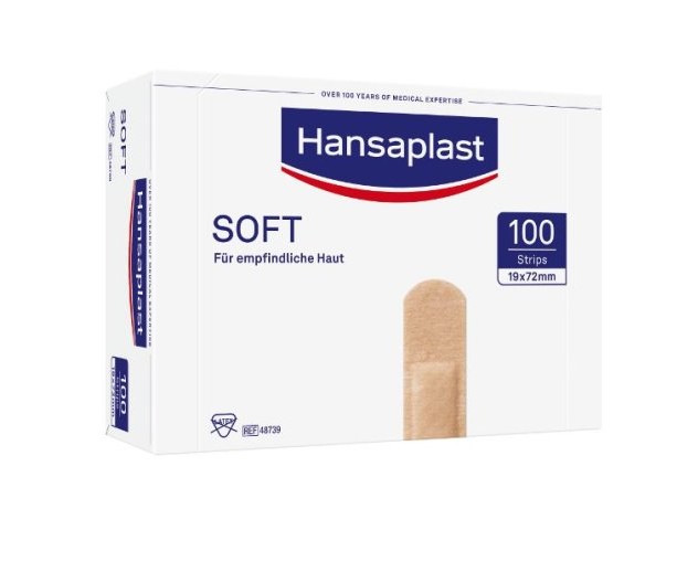 Beiersdorf Hansaplast® SOFT Strips 7,2 x 1,9 cm, 100 Stück