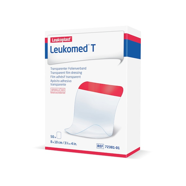 essity Leukomed® T transparenter Wundverband, 8 x 10 cm, 50 Stück