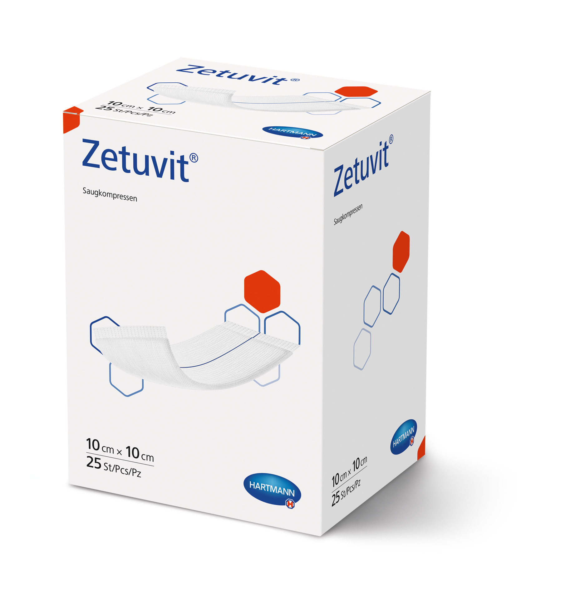 Zetuvit Hartmann - 10 x 10 cm - steril - 25 Stück