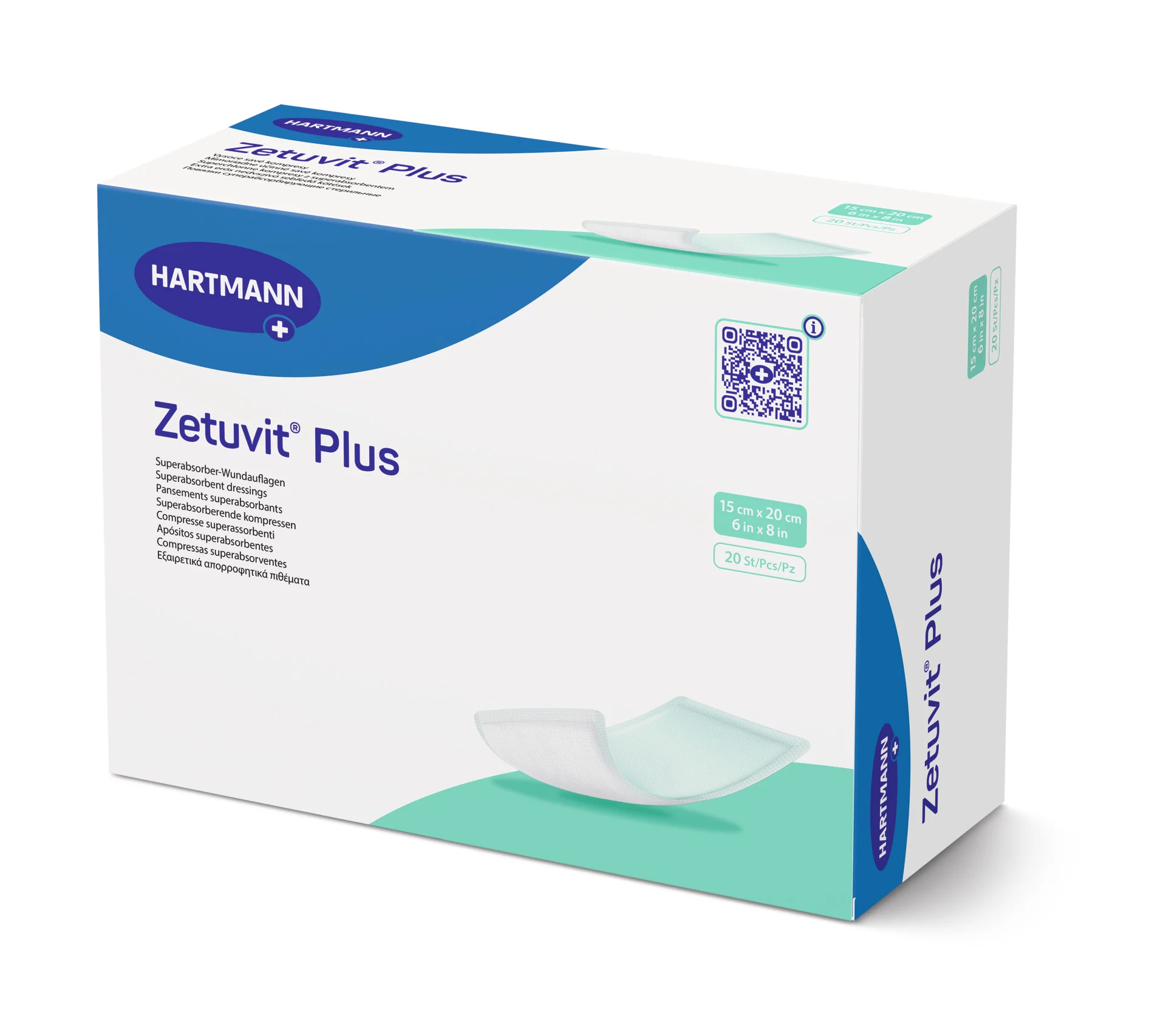 Hartmann Zetuvit® Plus steril Saugkompresse - 15 x 20 cm -  10 Stück