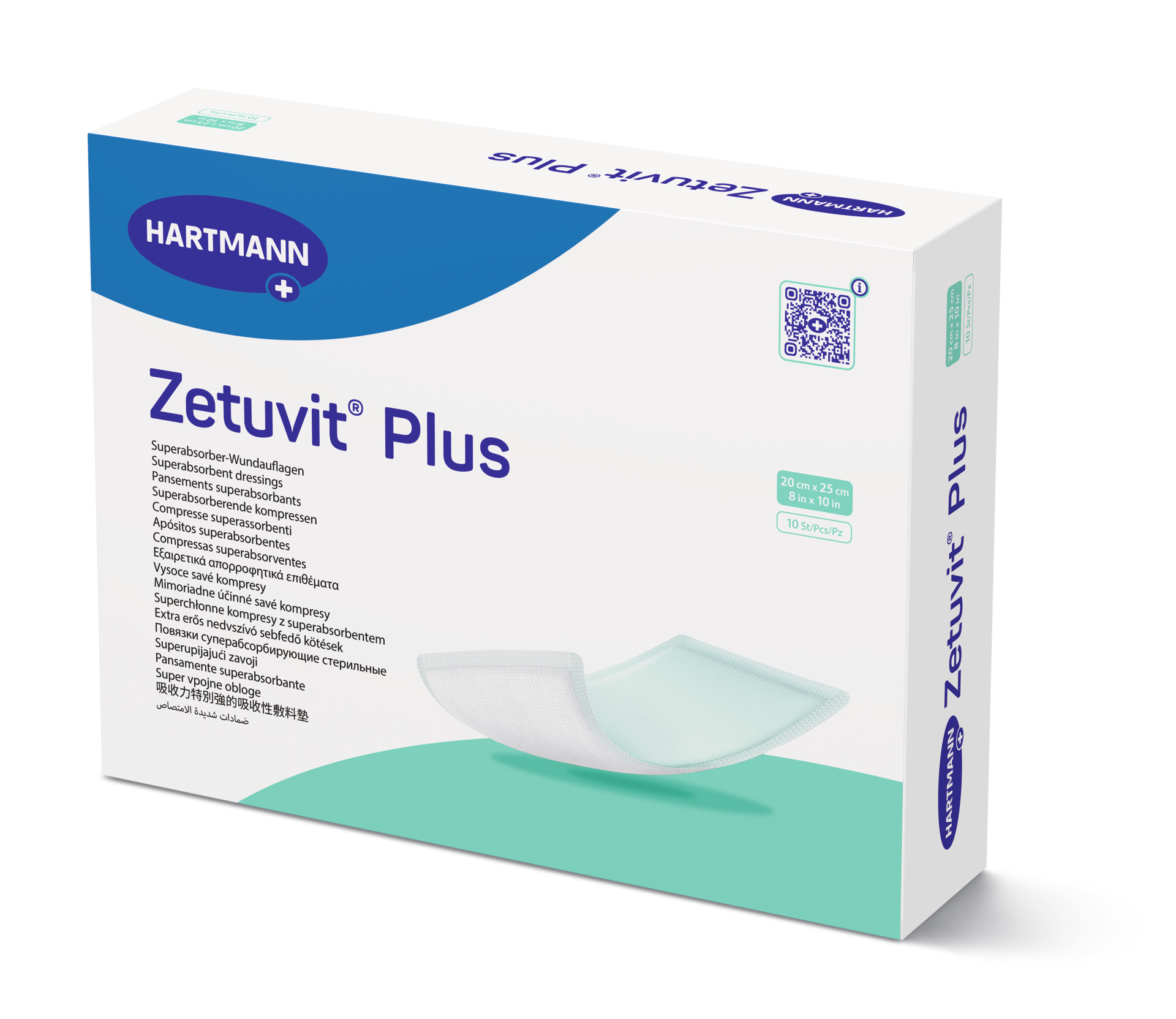 Hartmann Zetuvit® Plus steril Saugkompresse - 20 x 25 cm -  10 Stück